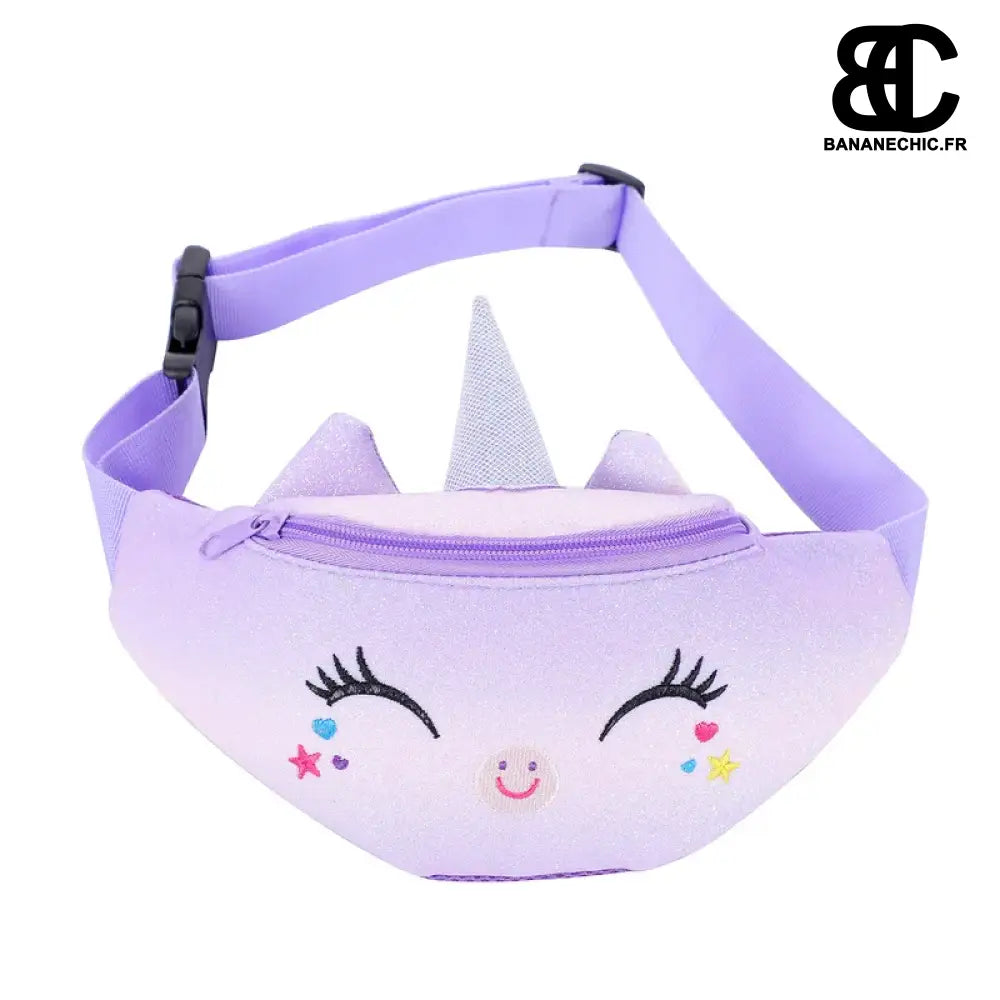 Sac banane kawai coloré fille - Violet - banane - Banane