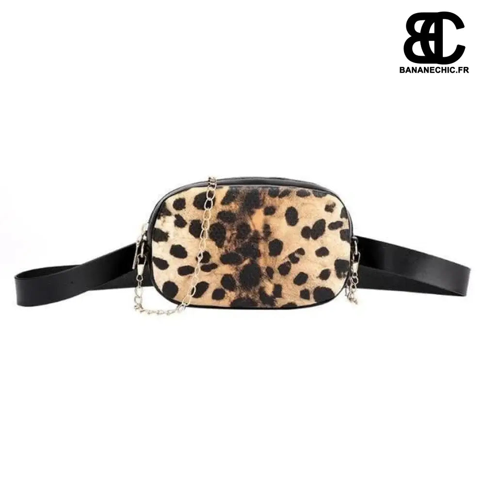 Sac banane leopard femme - Marron clair - Banane - Banane