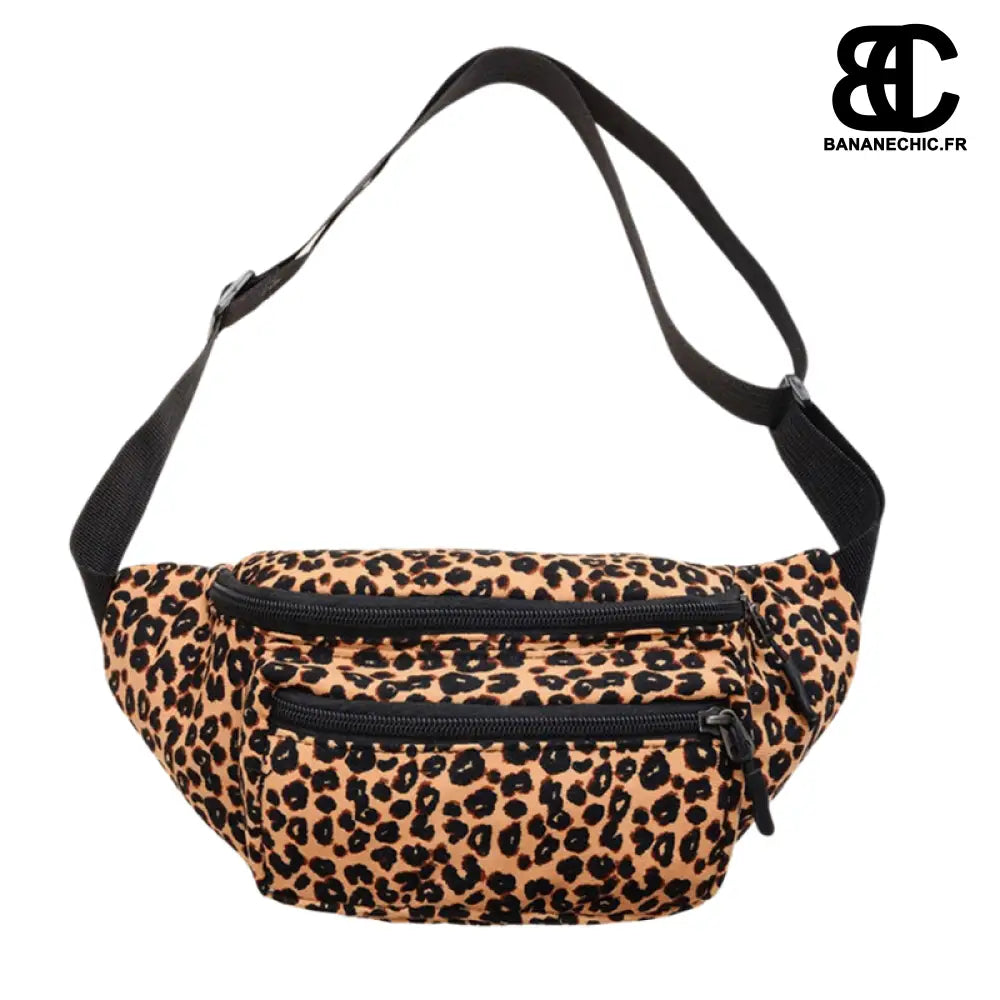 Sac Banane Léopard - Tendance Animalière - Marron - Sac