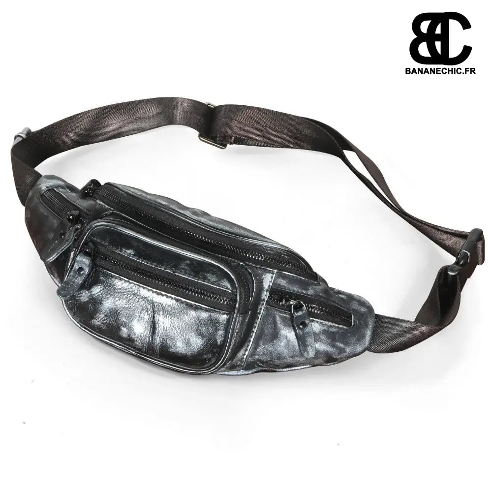 Sac banane lisse en marron - Gris - Banane - Banane Chic ™