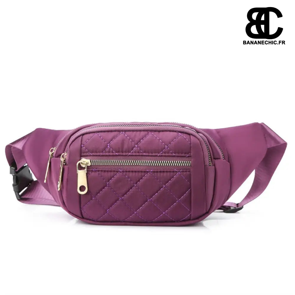 Sac banane losanges femme - Violet - banane - Banane Chic ™