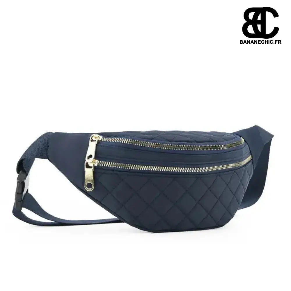 Sac Banane Matelassé Confortable - Bleu foncé - Sac Banane -