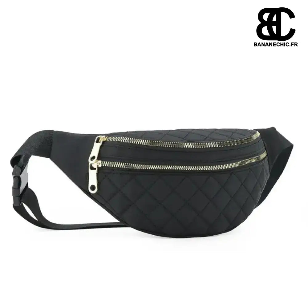 Sac Banane Matelassé Confortable - Noir - Sac Banane -