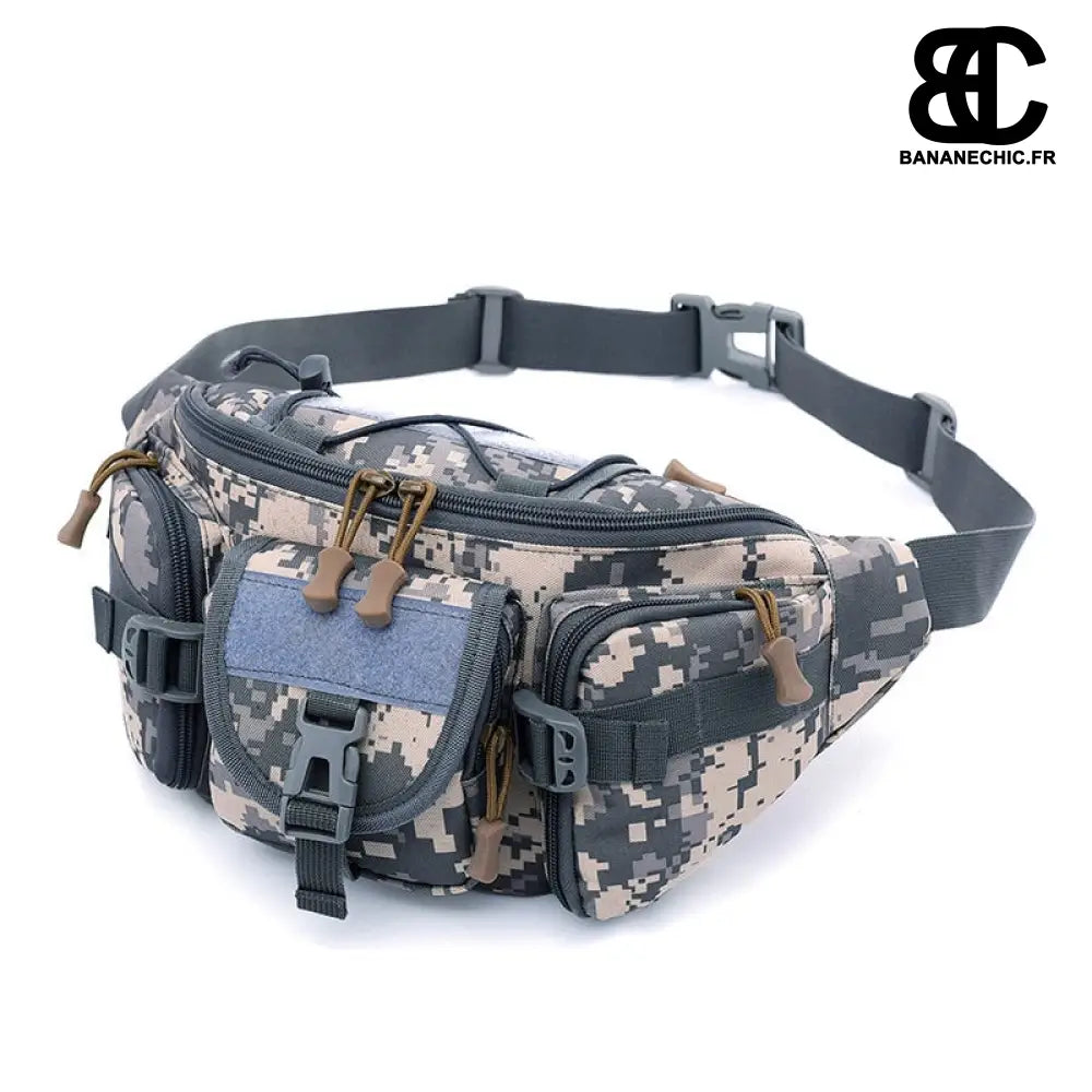 Sac banane militaire camouflage sport - Gris - banane -