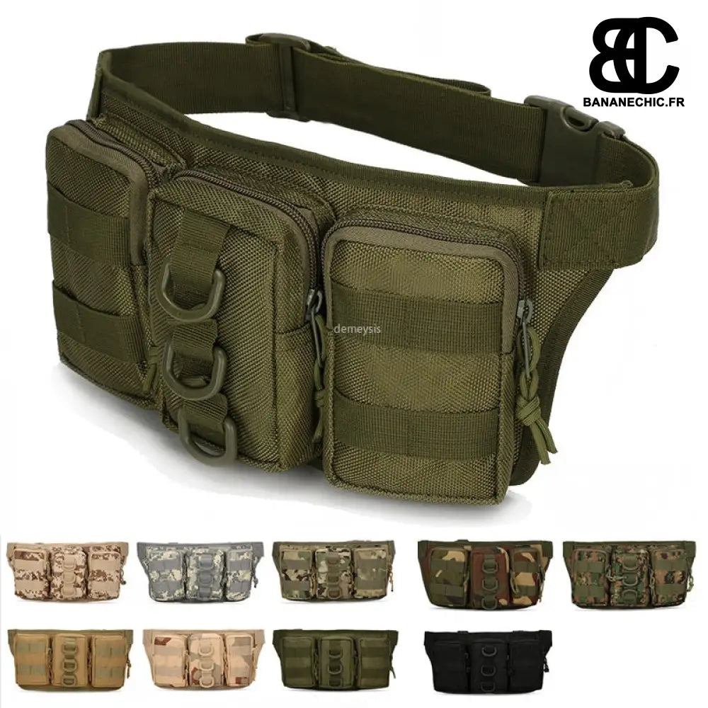 Sac banane militaire waterproof nylon - banane - Banane Chic