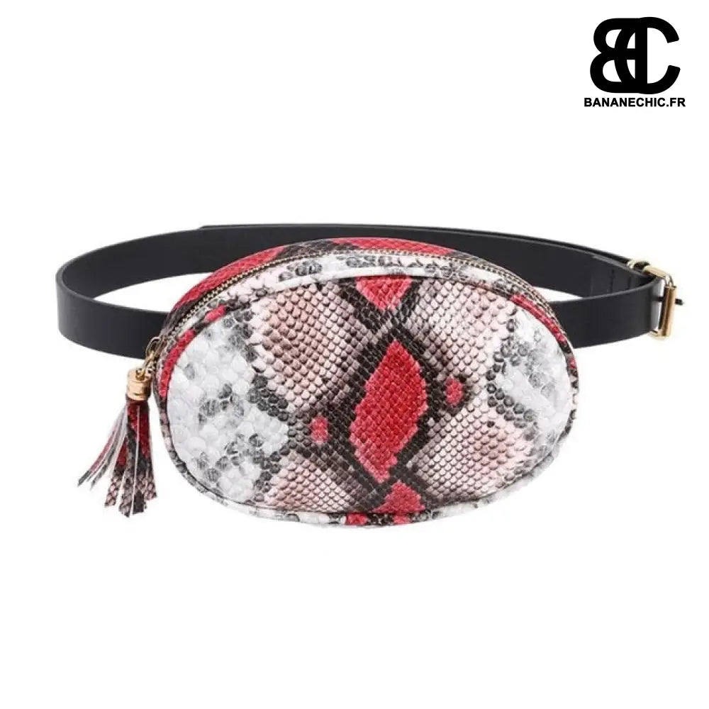 Sac banane motif ethnique - Rouge - Banane - Banane Chic ™