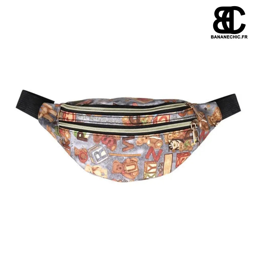 Sac banane motif fleuri - Ours - Banane - Banane Chic ™