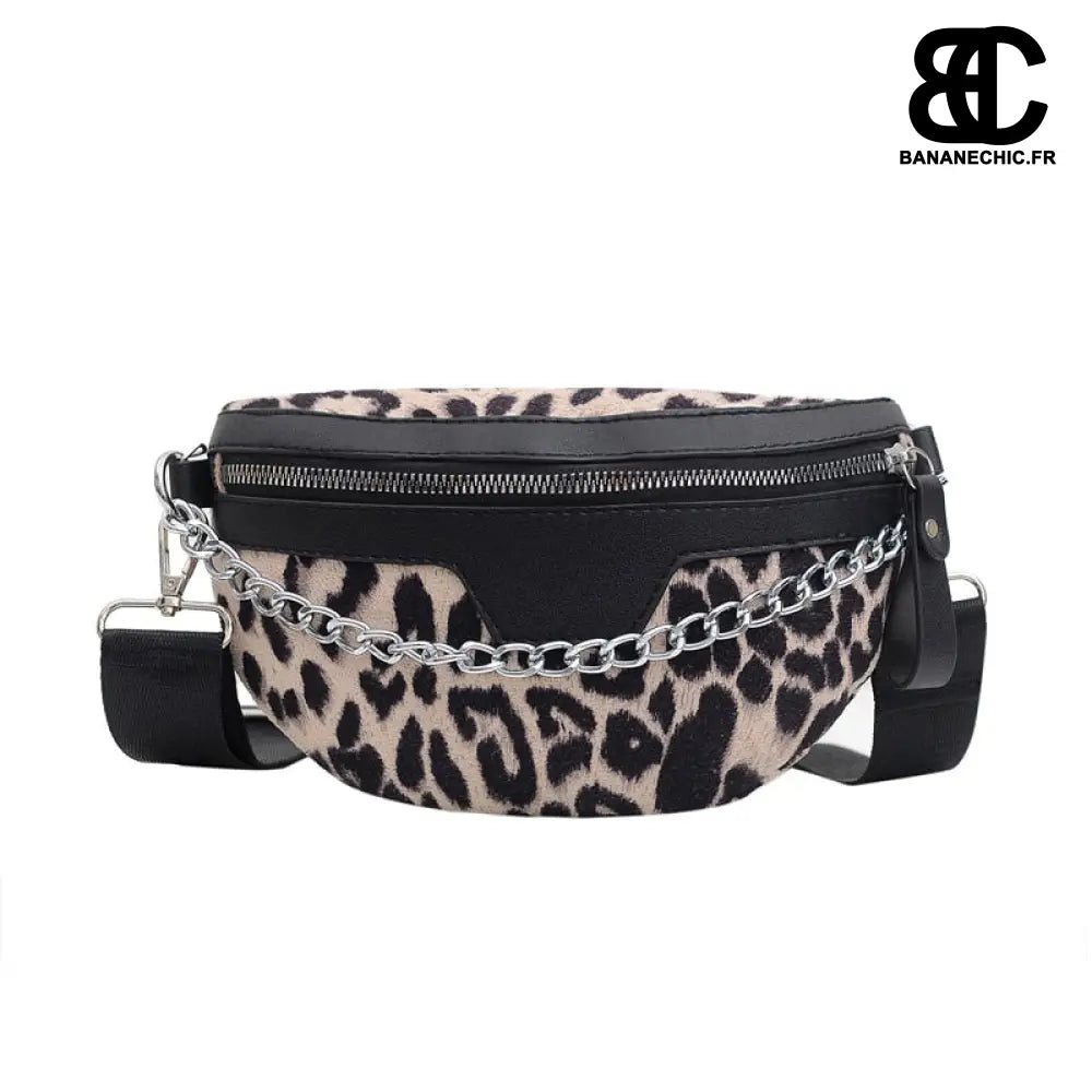 Sac banane motif zèbre - Leopard Kaki - Banane - Banane Chic