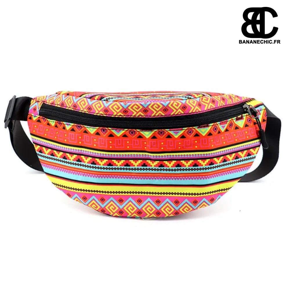 Sac banane motifs femme grande capacité - Orange - Banane -