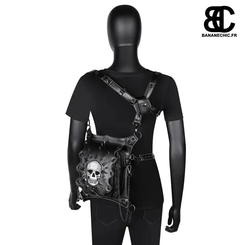 Sac banane moto femme en bandoulière noir - Noir - banane -