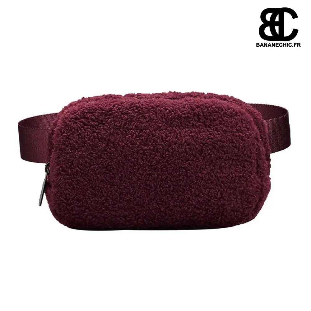 Sac Banane Moumoute Rose - Bordeaux - Sac Banane - Banane