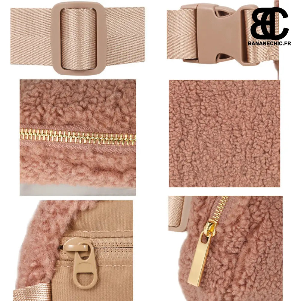Sac Banane Moumoute Rose - Sac Banane - Banane Chic ™