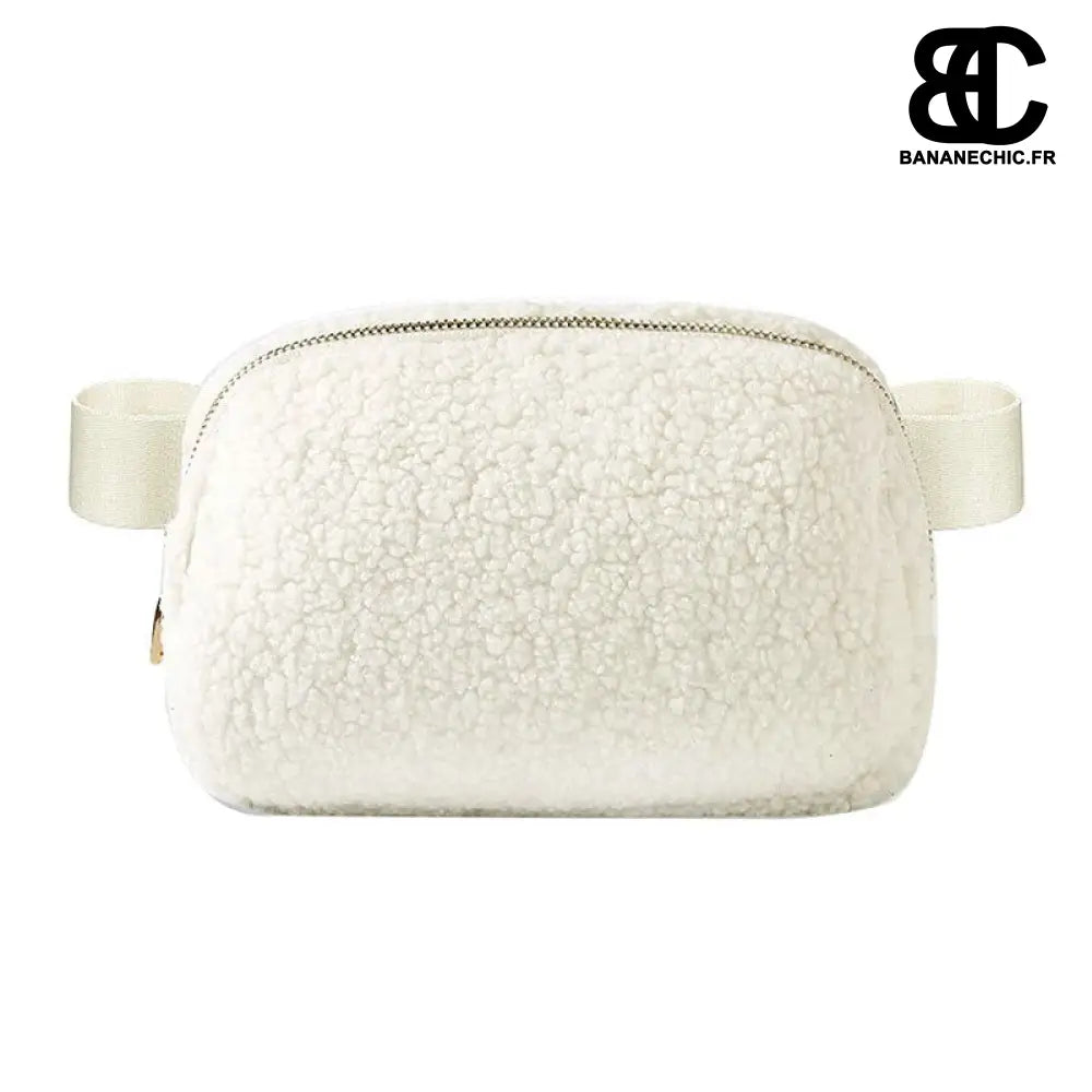 Sac Banane Moumoute Rose - Crème - Sac Banane - Banane Chic