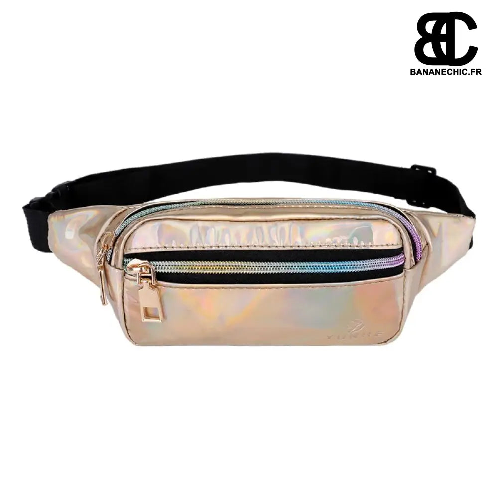 Sac banane néon holographique - Or - Banane - Banane Chic ™