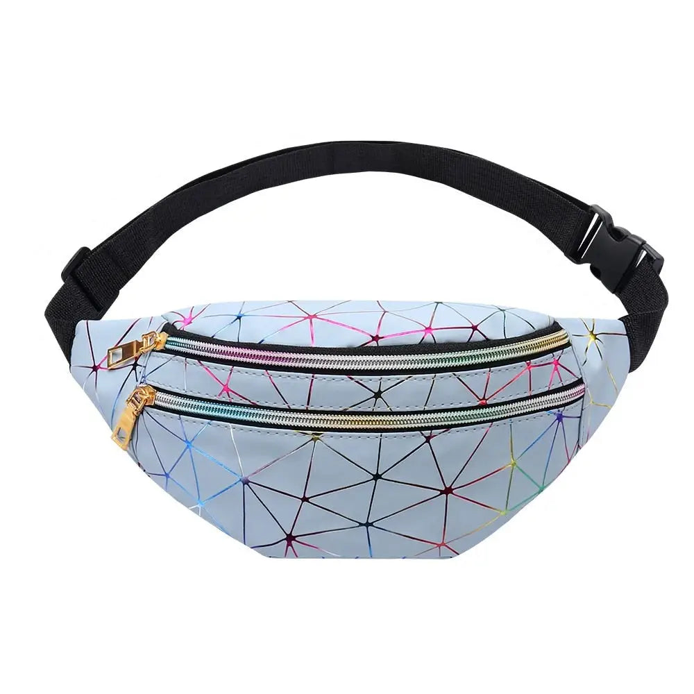 Sac banane néon holographique - Bleu - banane - Banane Chic