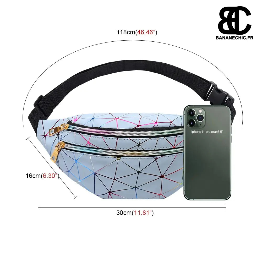 Sac banane néon holographique - banane - Banane Chic ™