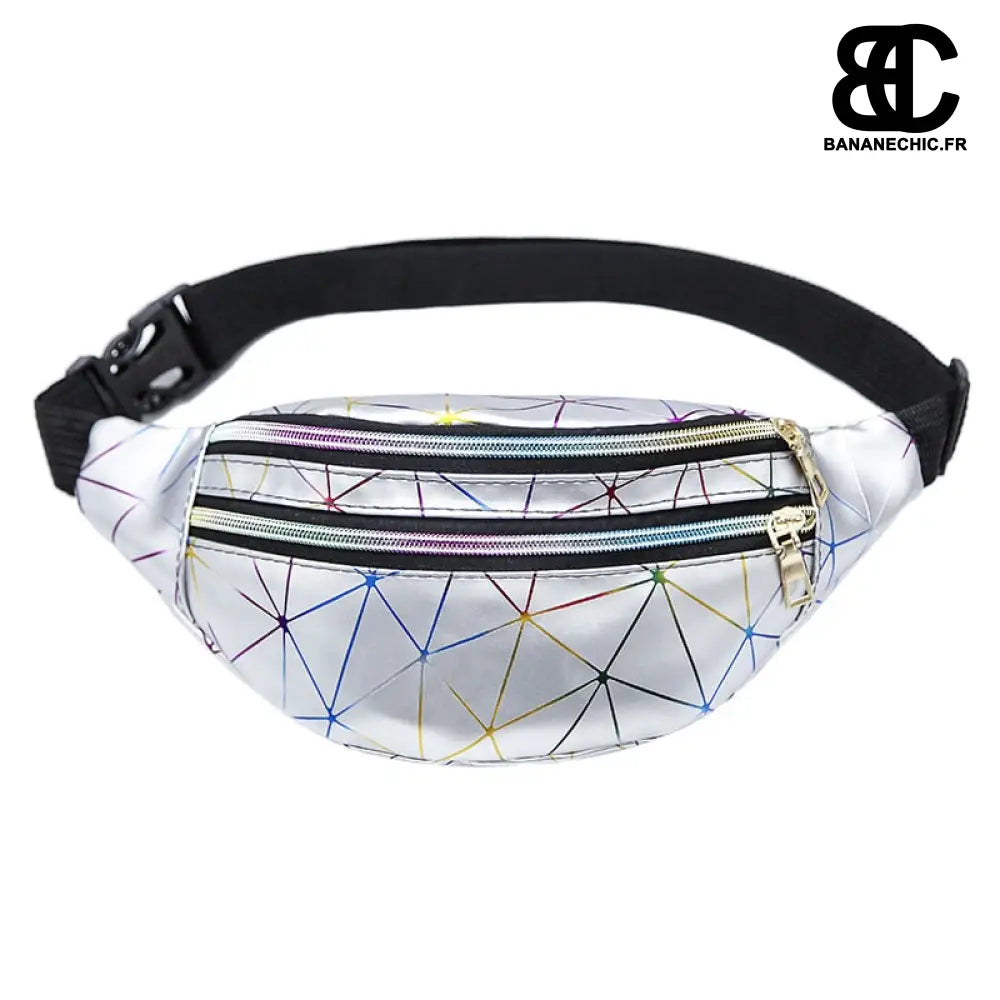 Sac banane néon holographique - Argent - banane - Banane