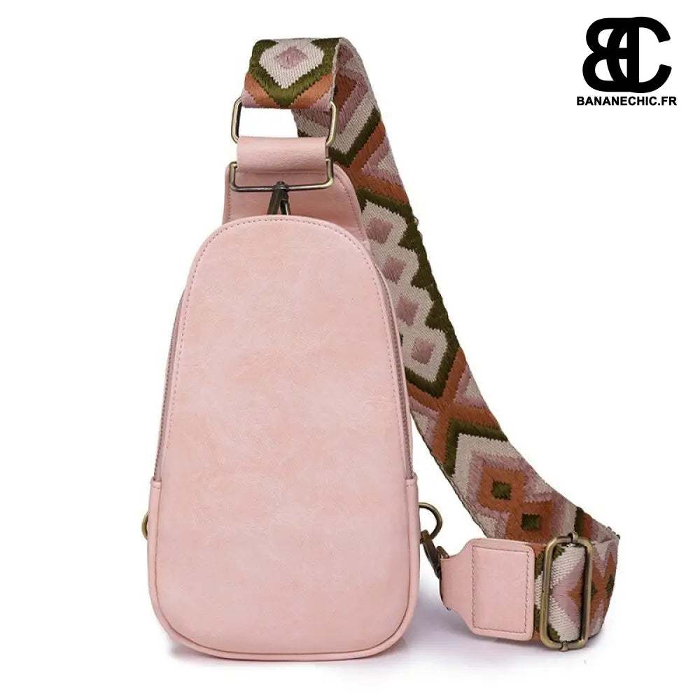Sac Banane Noir Bandoulière - Rose - Banane - Banane Chic ™