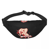 Sac banane noir Mammouth oversize