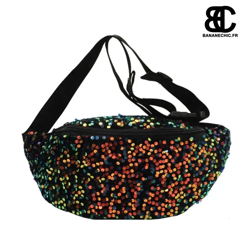 Sac Banane Paillettes Mode Glamour - Vert - Sac Banane -