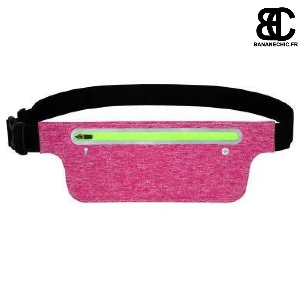 Sac banane plat en cuir femme - Rose - Banane - Banane Chic