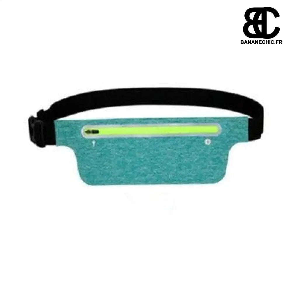 Sac banane plat en cuir femme - Bleu - Banane - Banane Chic