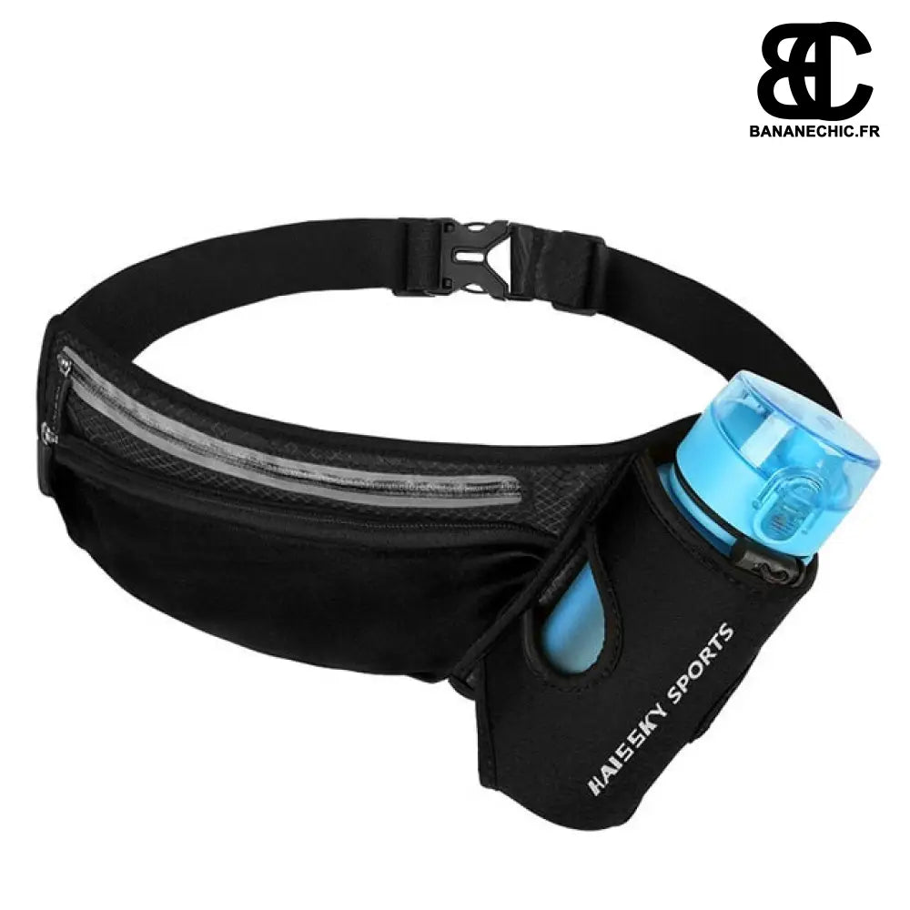 Sac banane porte-gourde - Noir - Banane - Banane Chic ™