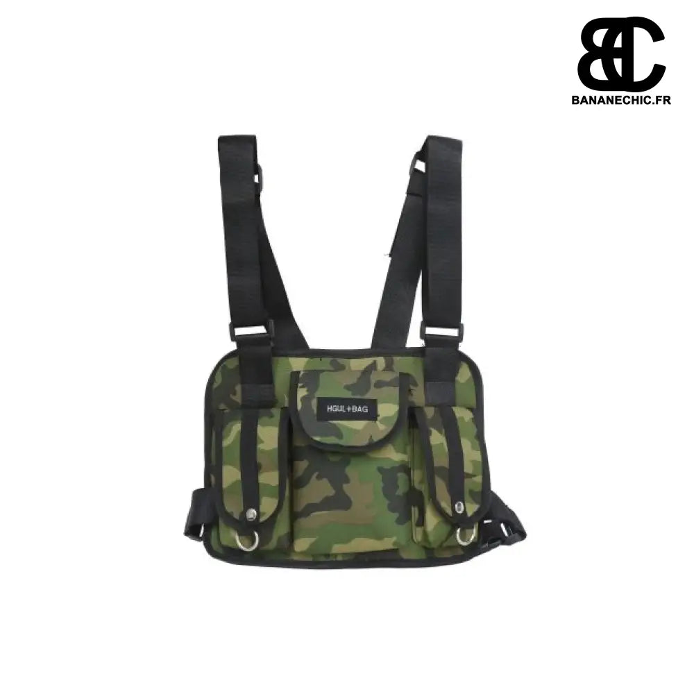 Sac banane protection balistique - Camouflage Vert - Banane