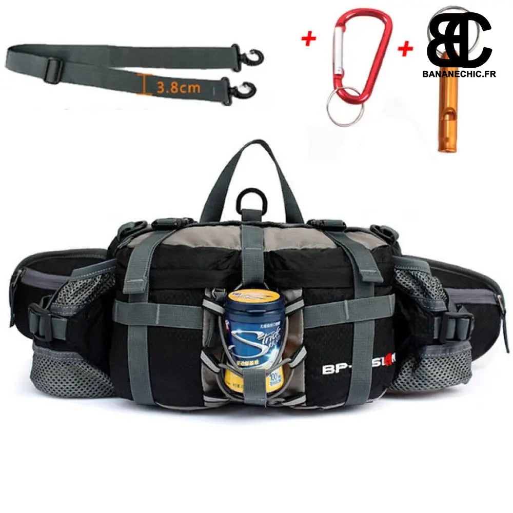 Sac banane randonnée grande taille - Noir - Banane - Banane