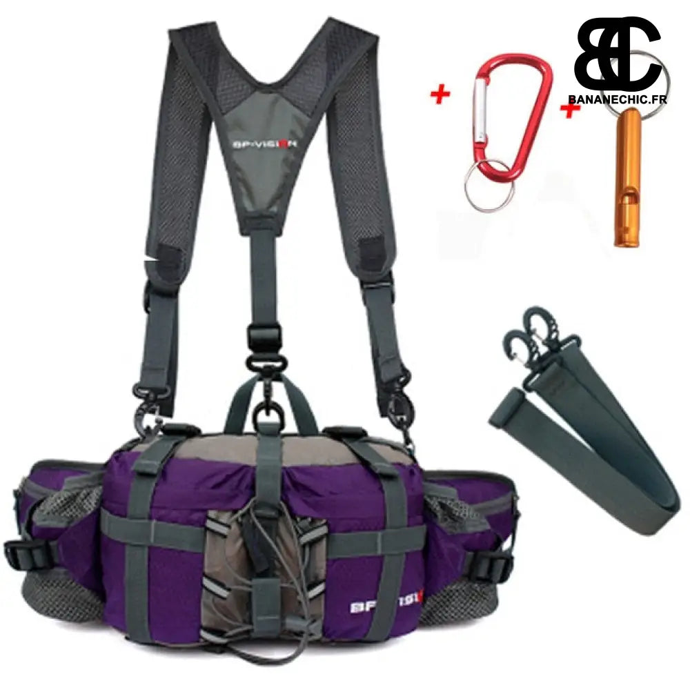 Sac banane randonnée grande taille - Violet - Banane -