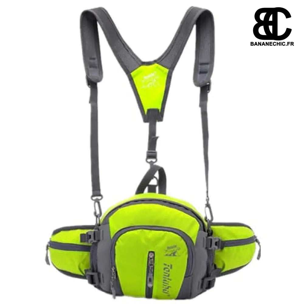 Sac banane randonnée trail - Vert fluo - Banane - Banane
