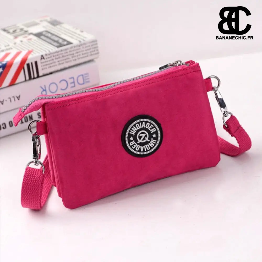 Sac banane rectangulaire noir - Fuschia - Banane - Banane