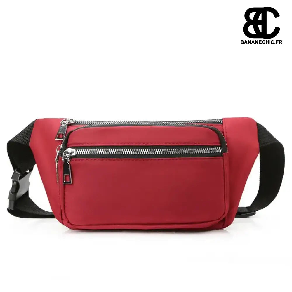 Sac Banane Rectangulaire Vert - Rouge - Sac Banane - Banane