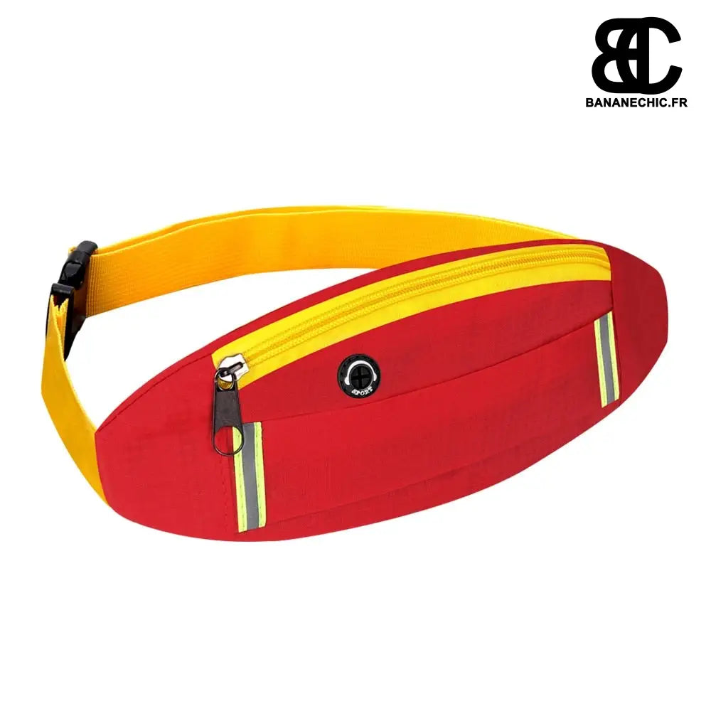 Sac banane réfléchissant sport - Red - banane - Banane Chic