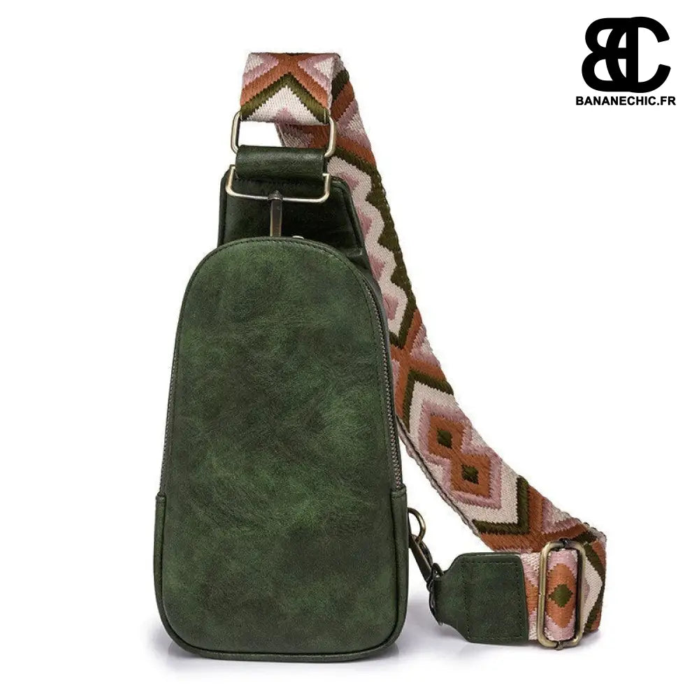 Sac Banane Rose Bandoulière - Vert - Banane - Banane Chic ™