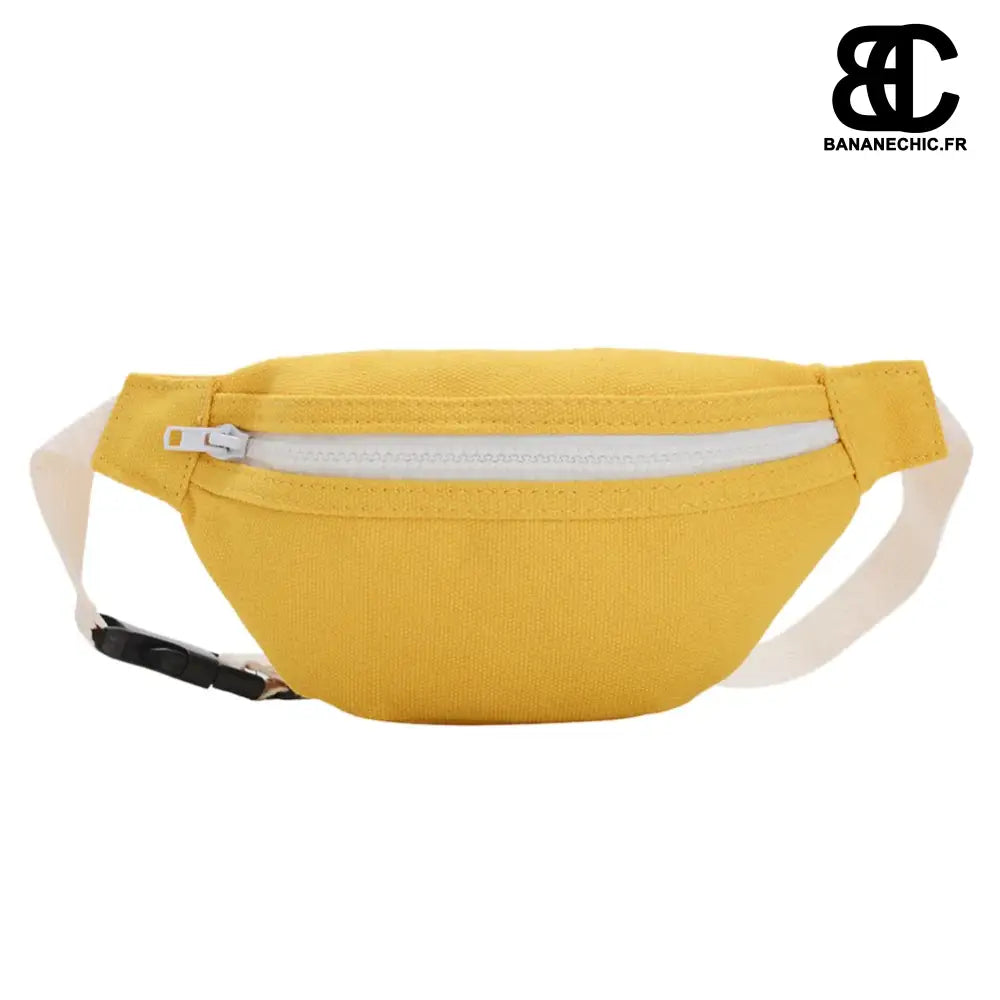 Sac banane rose doux pour fille - Jaune - banane - Banane
