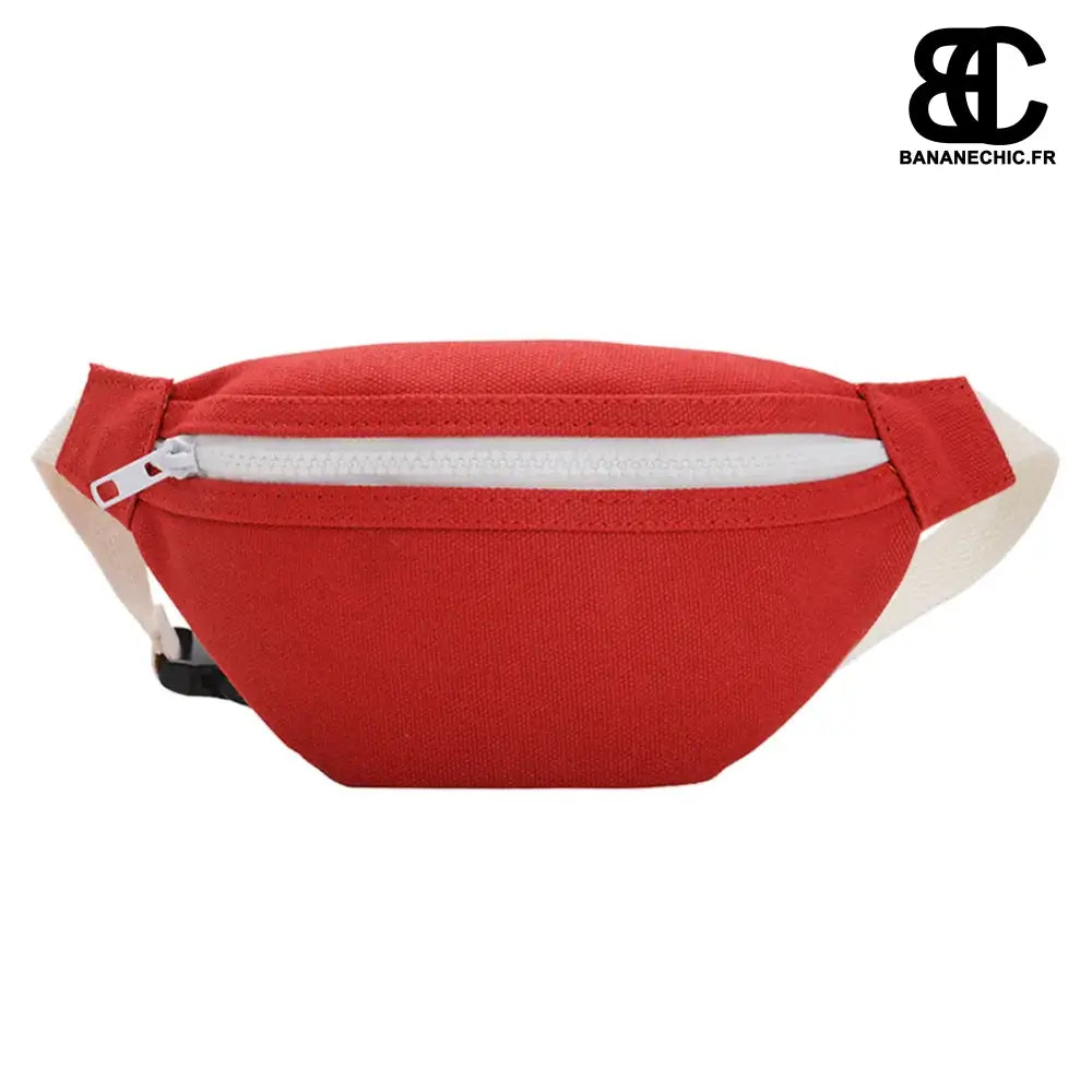 Sac banane rose doux pour fille - Rouge - banane - Banane