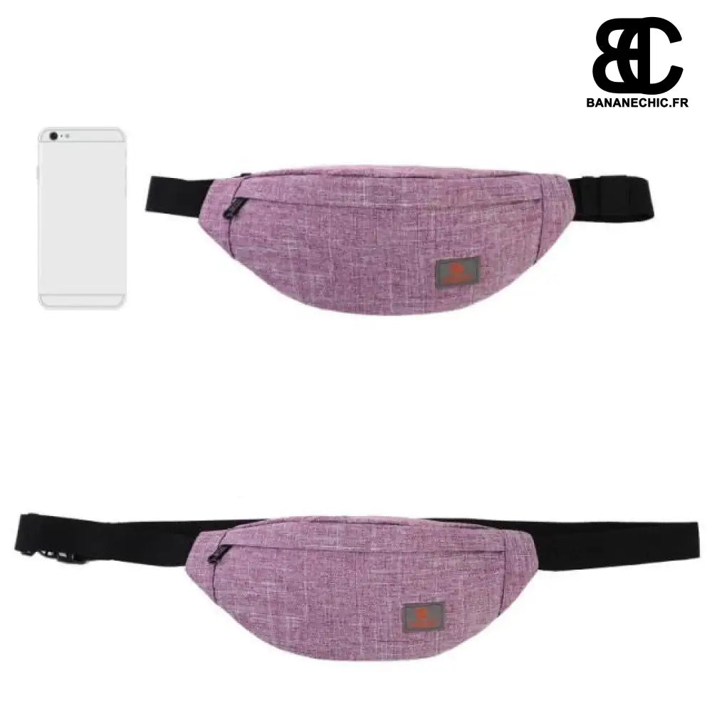 Sac banane rose femme sport - Violet - Banane - Banane Chic