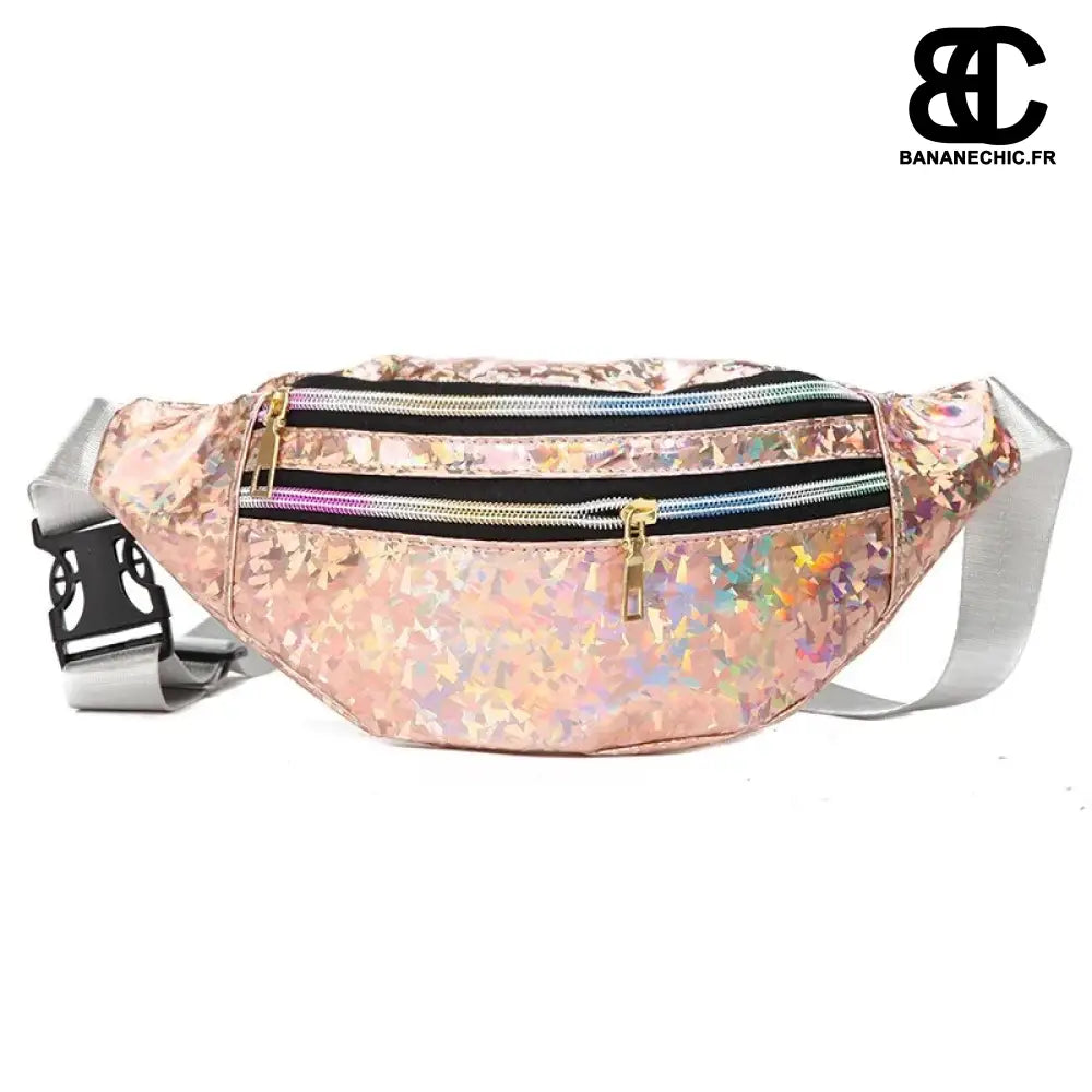 Sac banane rose paillette chic - banane - Banane Chic ™