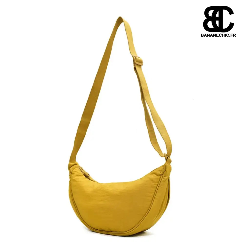 Sac banane rose souple avec bandoulière - Jaune - banane -