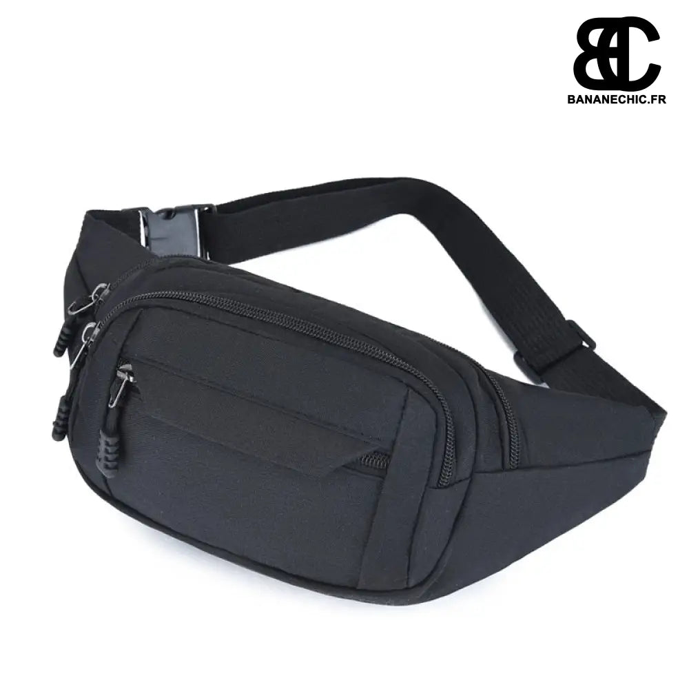 Sac banane rouge en toile - Noir - Banane - Banane Chic ™