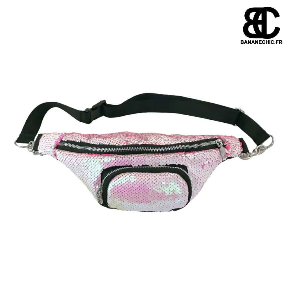 Sac Banane Sequin Étincelant - Rose clair - Sac Banane -
