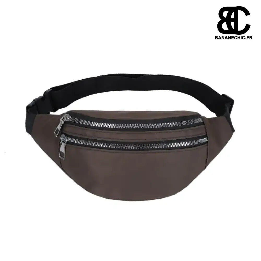 Sac Banane Simple Noir - Marron foncé - Sac Banane - Banane