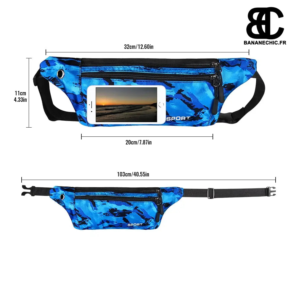 Sac banane sport bleu - Banane - Banane Chic ™