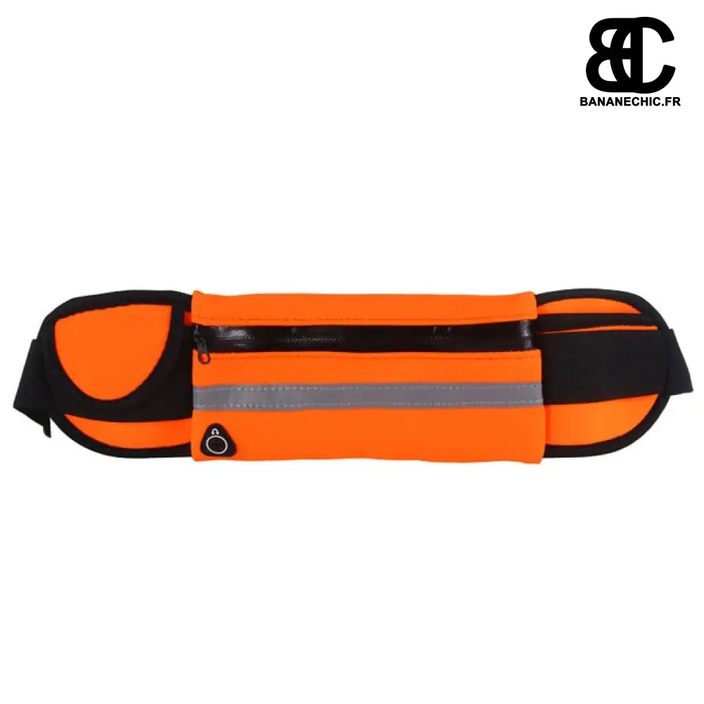 Sac banane sport-course à pied - Orange fluo - Banane -