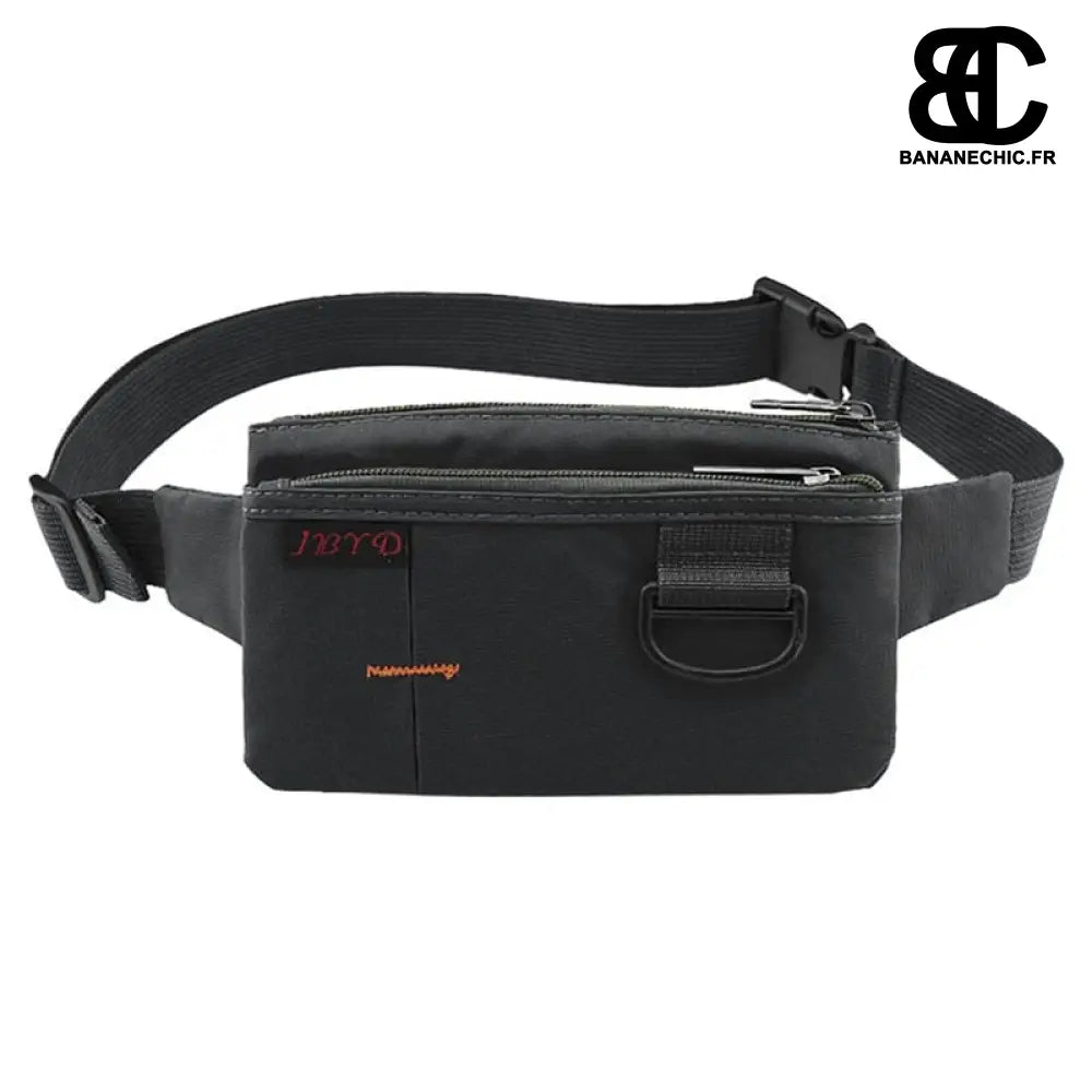 Sac banane sport pratique multipoches - Noir - banane -