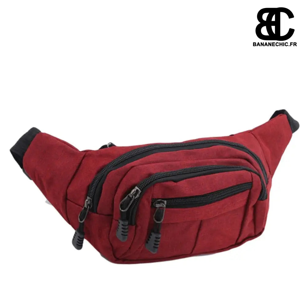 Sac banane sport tissu - Rouge - Banane - Banane Chic ™