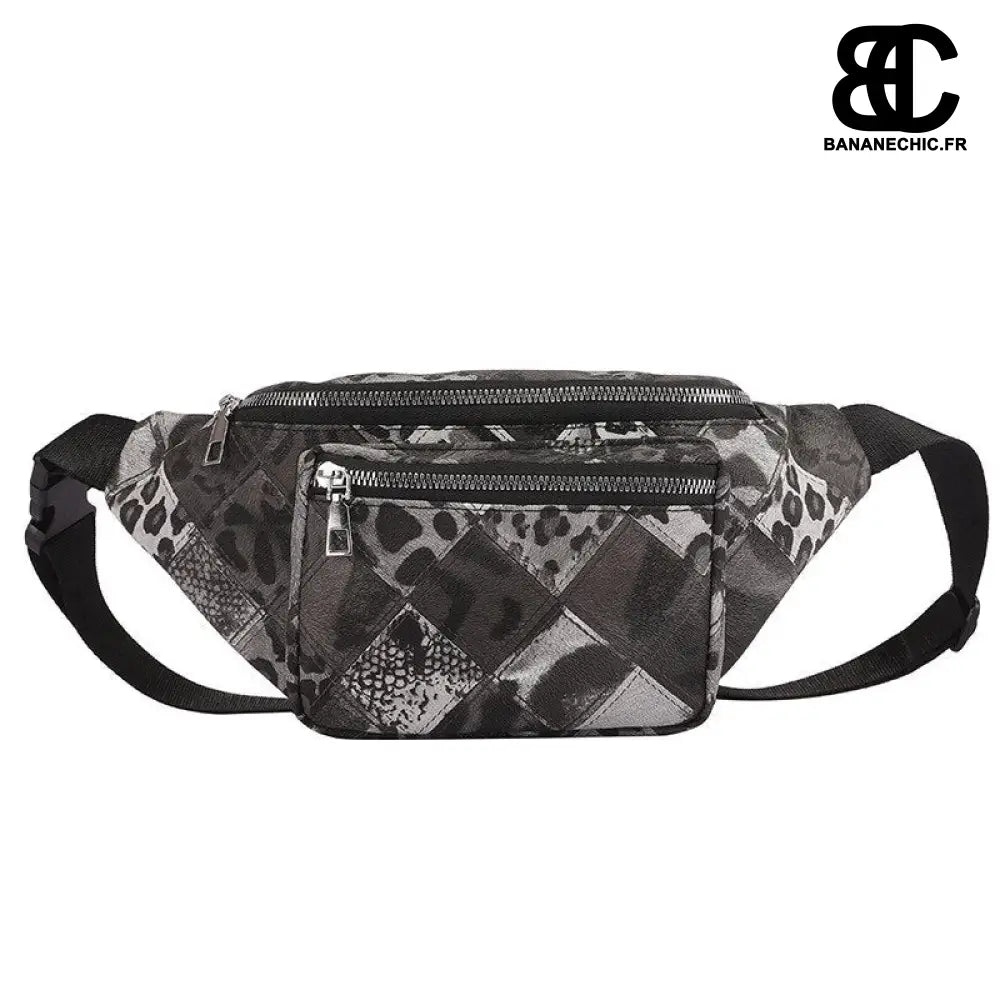 Sac banane stylé rose grand - Noir - Banane - Banane Chic ™