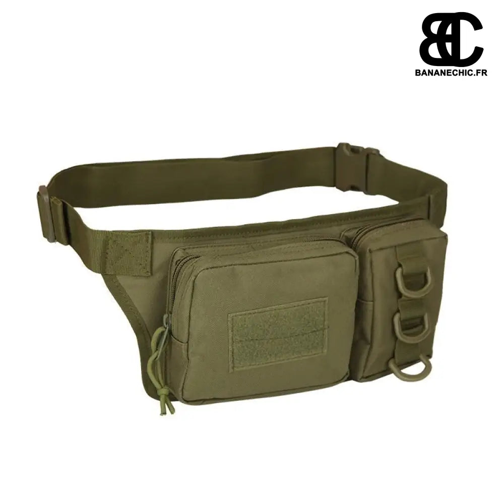Sac banane tactique militaire multipoches - Vert - Banane -