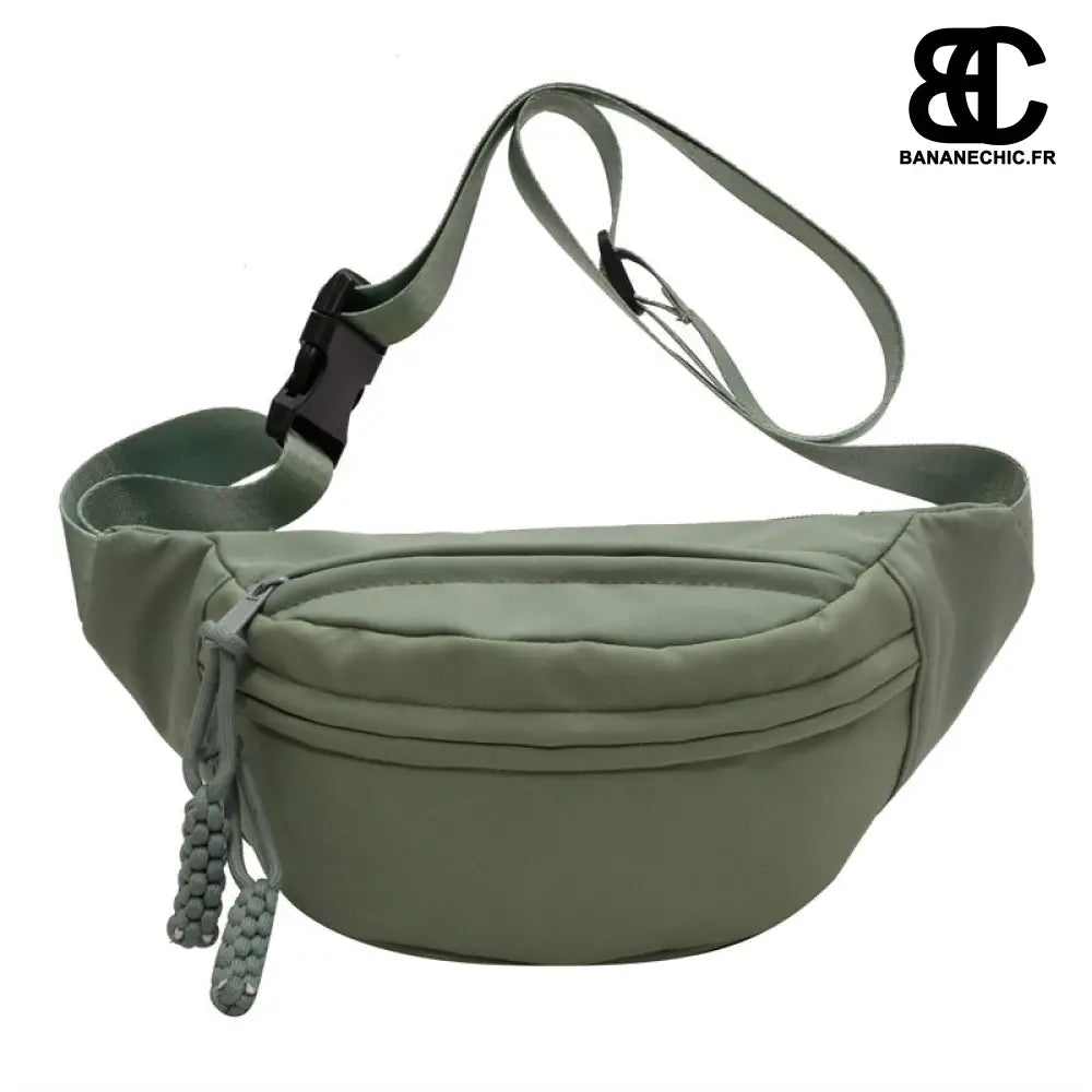 Sac Banane Toile Noir Simple - Kaki - Sac Banane - Banane